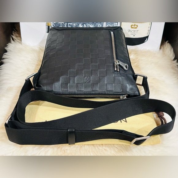 ๐ฅ LOUIS VUITTON DAMIER INFINI BRAZZA MESSENGER BAG UNISEX w/ DUST BAG - Picture 14 of 17